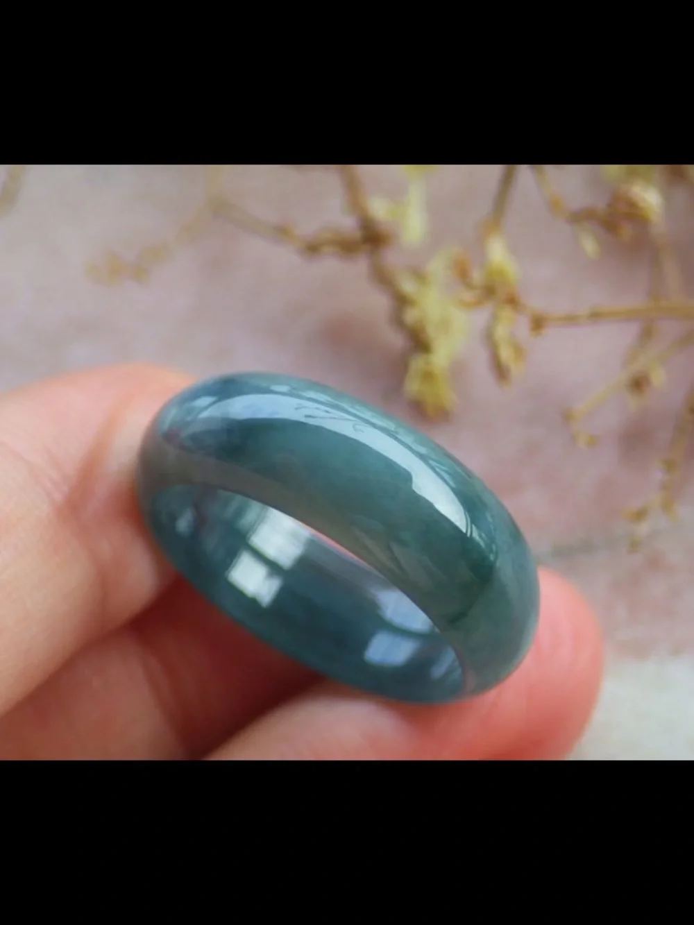 Certificate Jadeite Jewelry Jade luck Green Ring Size 9.5